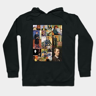 Edvard Munch Self-portrait Collage Hoodie